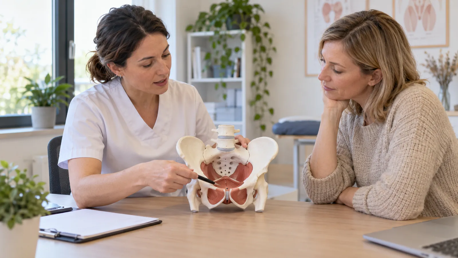 Anatomisk modell av bäckenet
