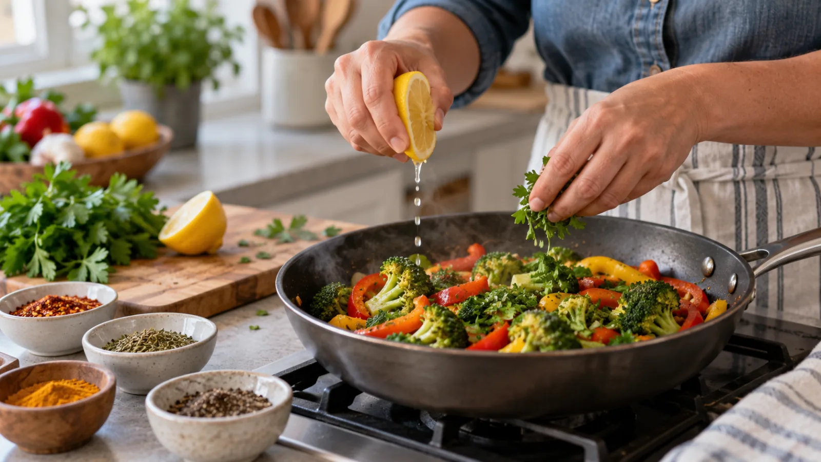 Koken met kruiden in plaats van zout