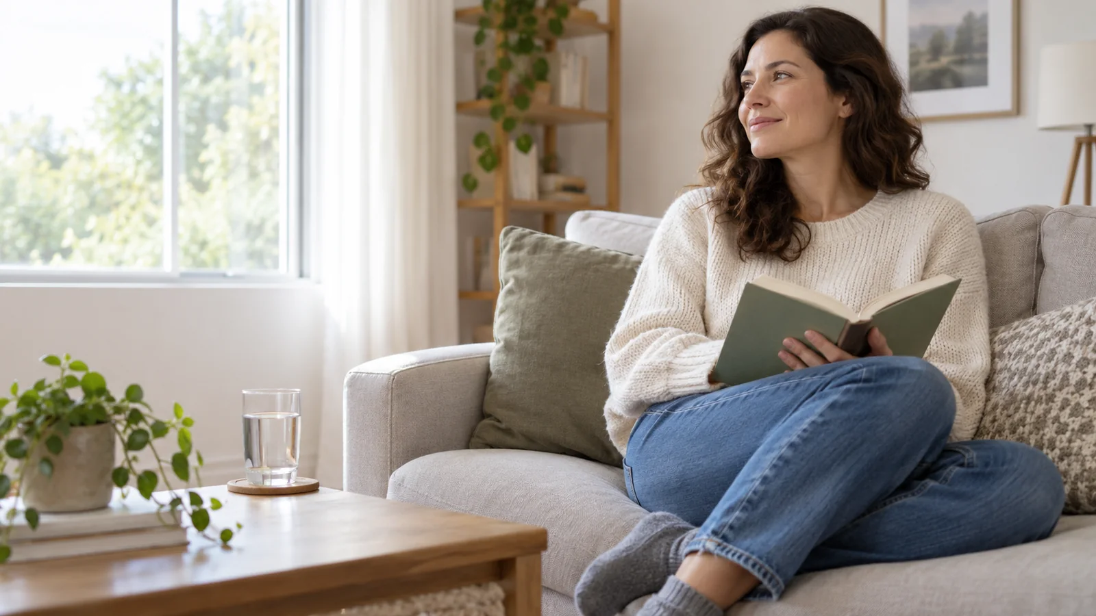 Person, der hviler i sofaen